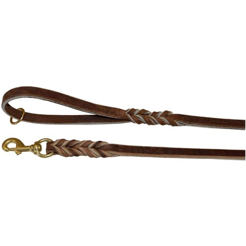 REDLINE K-9 Premium 5/8-inch Soft Leather Dog Leash, Used by Top Trainers Worldwide, Super Soft, Made in Our Amish Leather Shop (5/8-Inch x 6-Feet)