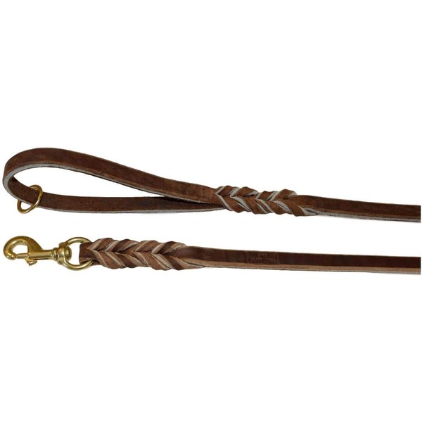 REDLINE K-9 Premium 5/8-inch Soft Leather Dog Leash, Used by Top Trainers Worldwide, Super Soft, Made in Our Amish Leather Shop (5/8-Inch x 6-Feet)
