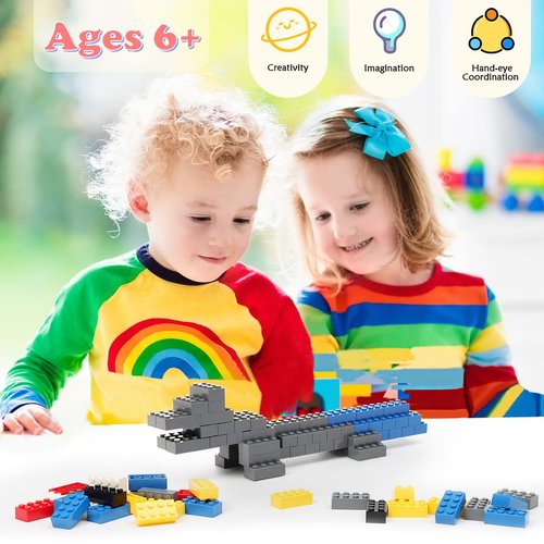 Unirolic Classic Building Bricks, 240 Piece 2x4 Building Blocks STEM Creative Building Toys, 100% Compatible with All Major Brands, Building Bricks Play Set for Kids Age 6+ (Multicolored)