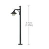 LYM21 10pcs Model Railway Train Lamp Post 4.7cm or 1.85inch Street Lights N TT Scale LEDs New