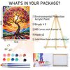 Paint by Numbers Kit for Adults with Frame - with Wooden Easel, Framed Adults Paint by Number Kits Canvas DIY Acrylic Paint by Number Kits on Canvas with Easel Oil Painting Arts Crafts 12x16inch