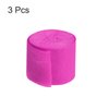 MECCANIXITY Crepe Paper Streamer Party Streamer Decorations 1.37 inch Wide 32ft Long for Various Birthday Party Wedding Festival Party Decorations, Fuchsia Pack of 3