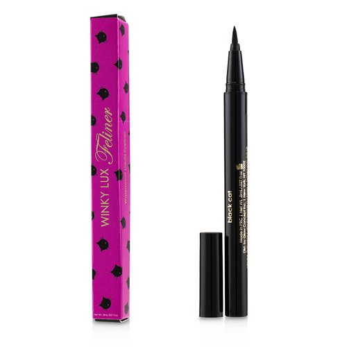 Winky Lux Meowza Liquid Eyeliner - Long-Lasting Black Eyeliner, Eyeliner Liquid Liner Black, 0.16 oz