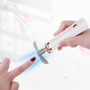 Nail Polish Mixer Glue Shaker with 2 Connectors and 8 Caliber, Must Have Tech Tool with Min Fan For Nail, White