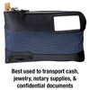 Master Lock Money Bag with Key Lock and Zipper for Cash, 11-1/2 in. Long Locking Portable Travel Money Pouch Protects Passports, Valuables, 7120D