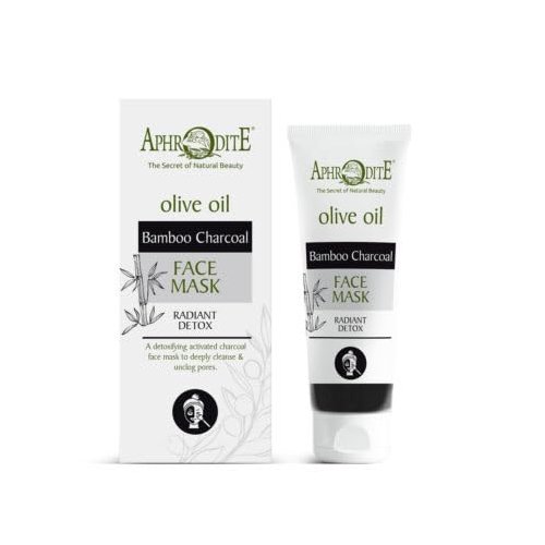 SEASATIONALS Aphrodite Olive Oil and Bamboo Charcoal Face Mask, Radiant Detox