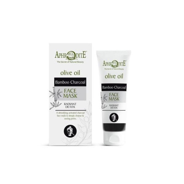 SEASATIONALS Aphrodite Olive Oil and Bamboo Charcoal Face Mask, Radiant Detox