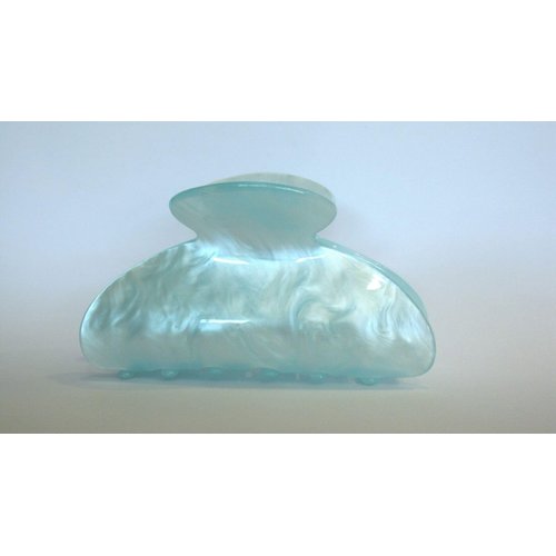 Generic Shimmering aqua blue marbled hair claw clip