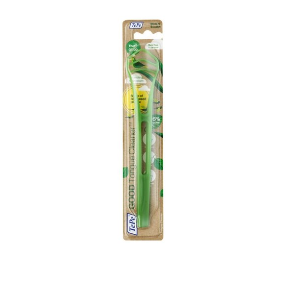 TePe Good Tongue Cleaner, Bioplastic Tongue Cleaner for Adults and Kids, 1 Plastic Scraper