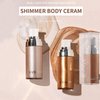 RoseFlower 4 Colors Shimmer Body Oil, Highlighting Liquid illuminate Glow Oil Body Luminizer, Natural Moisturizing, Texture Smooth, Face Serum and Body Moisturizer for Dry Skin (004)