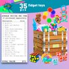 Sensory Fidget Toys Pack - 35pcs Stress Relief and Anti Anxiety Toys for Kids - Cool Fidget Packs with Stress Balls, Fidget Cube, & More for Party Favors, Prizes, Travel, & Pinata Stuffers