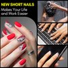 Makartt Nail Tips,Short Oval,Clear,500pcs 10 Sizes,Full Cover,Press on Nails for Easy Nail Extension Manicure Soak Off Fake Nails Acrylic Nails False Nails for Gel Polish Nail Art Nail Salon DIY Nails