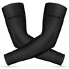 KEKING® Lymphedema Compression Arm Sleeves with Silicone Band for Men Women (Pair), 15-20 mmHg Compression Full Arm Support for Lipedema, Edema, Post Surgery Recovery, Swelling, Pain Relief, Black XL