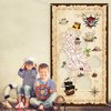 Pirate Bean Bag Toss Game for Kids, Pirate Banner with 3 Bean Bags for Kids Pirate Theme Party Decorations and Supplies
