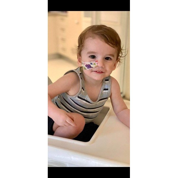 Nasogastric or Oxygen Tube precut Adhesive Tape Dinosaur Theme x 10 Pack. (Left Side)