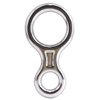 NewDoar Climbing Gear Downhill Equipment, Descender Rappel Rock Climbing Descending Belaying Equipment Rescue Figure 8 Descender Rigging Plate 35KN for Climbing Belaying and Rappeling Device(White)