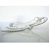 Generic Crystal bow knot hair barrette clip bridal clip barrette medium fine hair