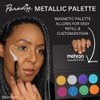 Mehron Makeup Paradise AQ Face & Body Paint 8 Color Palette (Metallic) - Face, Body, SFX Makeup Palette, Special Effects, Face Painting Palette, Theater, Halloween, Parties and Cosplay
