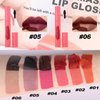 Mrettick 6PCS Lip Liner,Peel Off Lip Liner Tattoo, Peel Off Lip Stain, Long Lasting Lip Stain Peel Off, Infused with Hyaluronic Acid & Vitamin E, Makeup Gift for Women