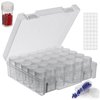 30 Slots Diamond Painting Storage Containers, Bead Organizer Box, Bead Storage Containers Plastic Diamond Painting Art Accessories Boxes Small Clear Embroidery Box for Craft Beads Rhinestones (1 Pack)