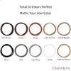 Hair Ties Brown Nylon Hair Rubber Bands for Women Girls Fine Medium Beauty Hair Elastics, Skinny Ponytail Holder Snag Free No Damage No Breakage 2mm 80 Pcs JASVERLIN (Light Ash Brown)