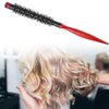 Roller Comb for Men and Women Nylon Bristles Round Salon Hair Styling Brush Comb for Blow Drying Curling Straightening(0.4in)