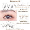 CB 3 Trays Cluster Eyelash, DIY Individual Extensions At Home, Eyelash Clusters False Eyelashes, Volume Eyelash Extensions, C Curl, Mermaid Fishtail, 9-10-11mm Mixed