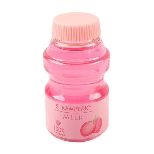 FLIPNEX Clear Slime Strawberry Jelly Slime Fluffy Slime Stretchy Crunchy Slime Bubble Slime Soft Putty Stress Relief Toy Party Favors Slime Add Ins Super Light Favor Gift and Birthday (Pink-3)