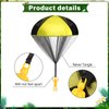 Yunsailing 25 Pcs Parachute Toy, Children's Flying Toys Camo Parachute Army Parachute Flying Throwing Toy for Kids School Outdoor, No Battery nor Assembly Required Party Gifts