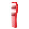 Detangling Hair Comb Portable Home Salon Fine Wide Tooth Styling Comb Hairdressing Tool Hair Styling Comb Hairdressing Comb Salon Comb Barber Comb Double ended Comb Red