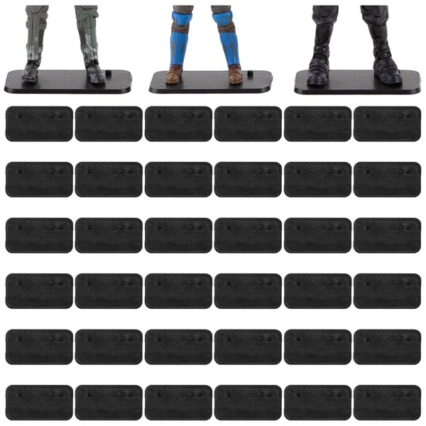 SIXPOINTS 36 Pieces Multi-PEG 6 inch Action Figure Display Stand Base,Model Support Stand Compatible with 1/12 Scale Star Wars Black Series Figure Toy