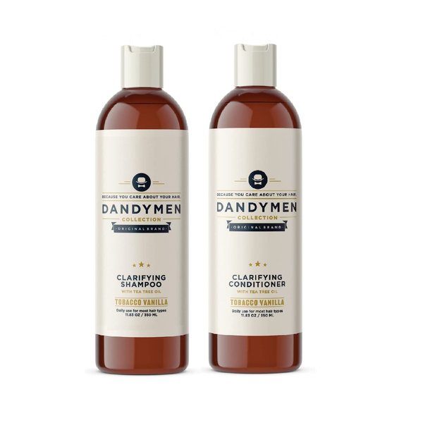 Dandymen Clarifying Shampoo & Conditioner Tea Tree Oil 11.83 oz Duo