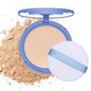 NAISSIYA Oil Control Face Pressed Powder,Matte Smooth Flawless Finishing Powder Makeup,Lightweight Waterproof Long-Lasting Setting Powder Foundation,0.35 Oz(NATURAL BEIGE)