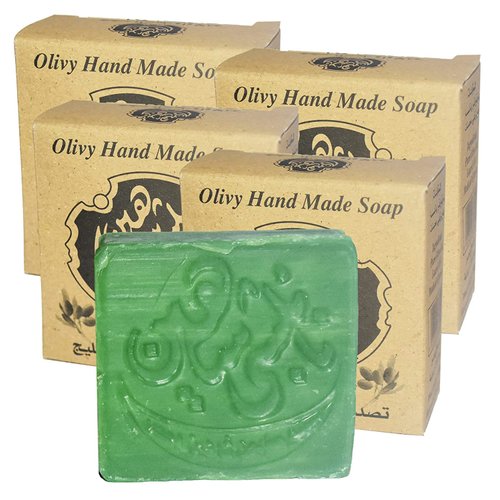 Egyptian Pharaoh 2Pcs Nablus Soap 100% Natural Green Olive Oil Soap Glycerin Handmade Hair Skin صابون نابلسي شاهين