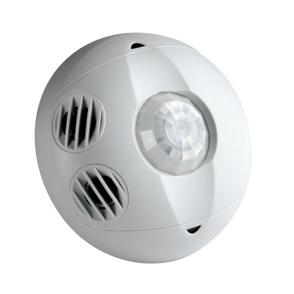 Leviton OSC05-M0W Ceiling Mount Occupancy Sensor, Multi-Technology, 180 Degree, 500 sq. ft. Coverage, Self-Adjusting, White, Image