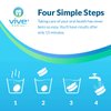 Vive Dental Night Guard Cleaner Tablets - Retainer & Denture Tabs for NightGuard, Mouthguard - Removeable Partial or Full False Teeth - Overnight, Antibacterial Cleanse Removes Stains, Plaque, Odor