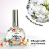 NOVAL Cuticle Oil with Flowers for Nails, Brush Cuticle Oil for Nail Growth, Moisturizing, Strengthening Oil for Cuticles, with Natural Flower, 1 fl.oz (Jasmine)