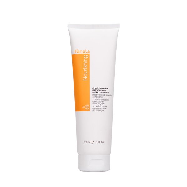 Fanola Restructuring Leave-in Conditioner, Deep Hydration and Nourishment to Dry, Stressed and Damaged Hair, Enriched Formula with Milk Proteins and Argan Oil, 300