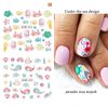 Ocean Nail Art Stickers Decals Summer Sea Nail Art Supplies Water Transfer Shell Crab Starfish Turtle Whale Seaweed Design Cute Cartoon Nail Accessories DIY for Women Girls 12 Sheets