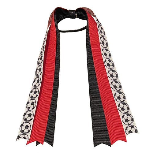 Soccer Streamers Hair Bow - You Choose Colors