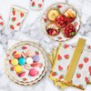120 Piece Disposable Dinnerware Set, Strawberry Party Supplies with 20 Dinner Plates, 20 Dessert Plates, 20 Cups, 20 Straws & 40 Napkins for Party, Picnic, Wedding Baby Shower - 20 Guests (Strawberry)