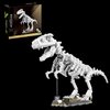 NEWABWN Dinosaur Building Kit,Dinosaur Park World Tyrannosaurus Fossils Creative Animal Building Toys for Boys Girls 6+,Glow in The Dark, Use Sunlight/Lights to Store Energy(435 Pieces)