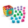 Kidoozie Grow-with-Me Shape Sorter, 2-in-1 Playmat and Cube with 20 Sorting Shapes for Toddlers 18M+