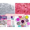 MUBYOK 3inch Pack of 100 Smiley Freshie Cardstock Cutouts Round for Car Freshies Supplies,Aroma Beads and Circles Freshies Silicone Molds Accessories