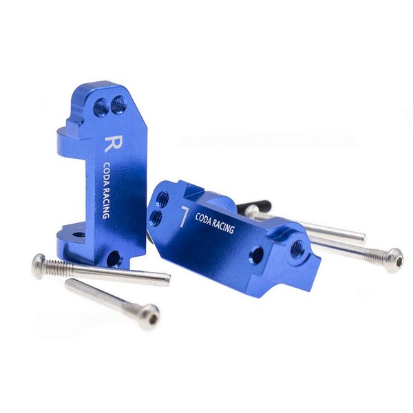 CODA RACING RC Alloy Caster Block for Traxxas 1/10 2WD Slash, Stampede, Rustler, Nitro Slash-Replaces Part 3632(Pair)