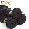 QTHAIR 14a Brazilian Loose Deep Wave Human Hair Wigs Bundles for All Women 10" 12" 14" Loose Deep Wave Human Hair Bundles Virgin Hair Extensions Loose Deep Curly Hair