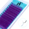 Violet Lash Extension Volume Eyelashes Extensions 0.05 C 8-15mm Lash Tray Individual lash Extensions Classic Lash Extensions Soft Matte Black Single Lashes for Professional Salon Use