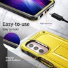 URBANITE for Motorola Moto G Stylus 4G (2022) Case, Military Grade Rugged Shockproof Protective Cover with Screen Protector and Kickstand (Yellow)