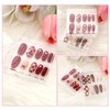 salbsever 4PCS Press on Nail Case Nail Display Storage Box Nail Packaging Boxes with Adhesive Double Sided Tape Acrylic Press On Artificial Nail Organizer Box for Nail Business Nail Art Nail Salon