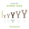 Benebone Indestructible Wishbone Dog Chew Toy for Aggressive Chewers, Long Lasting Tough Boredom Breaker for Dogs, Real Peanut Flavour, For Medium Dogs, Made in the USA.